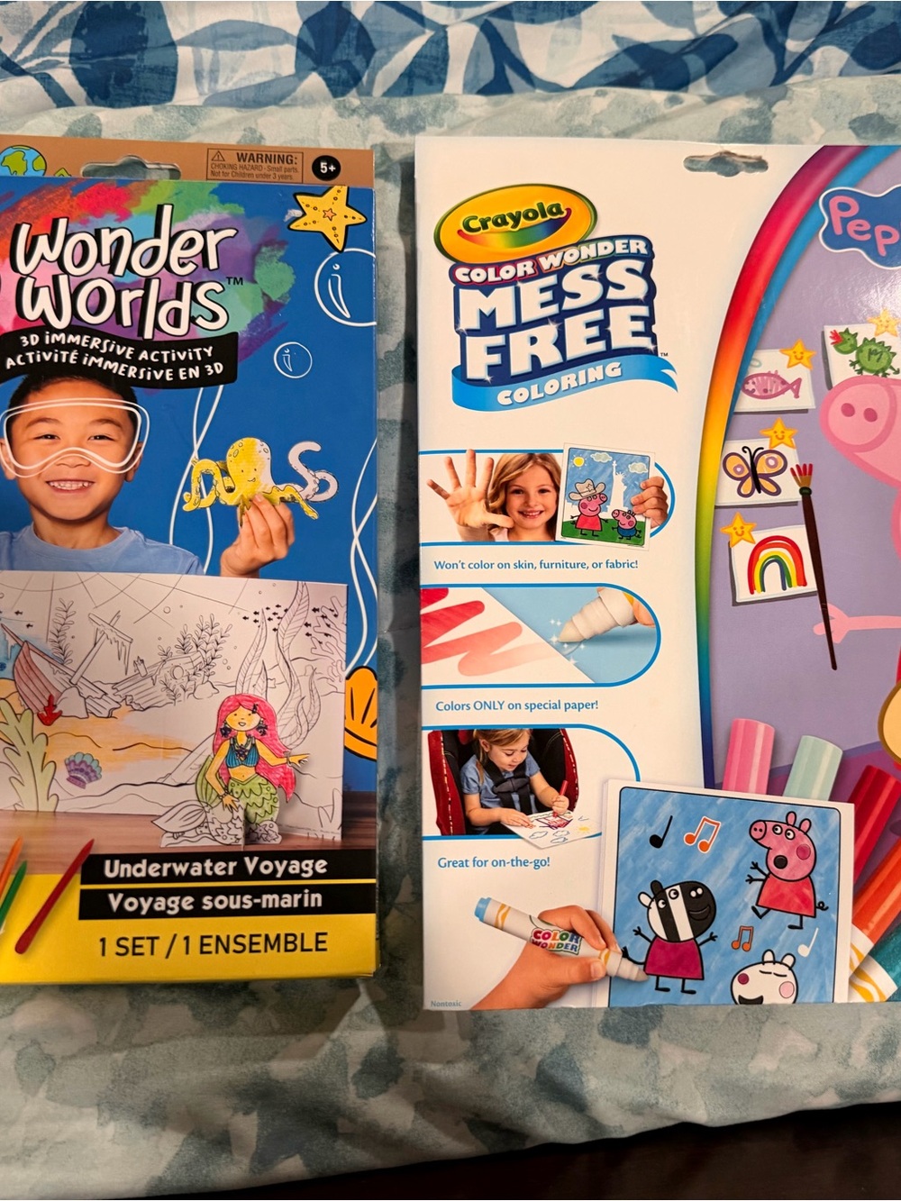 Crayola Color Wonder Mess Free Coloring Set and under the sea coloring kit